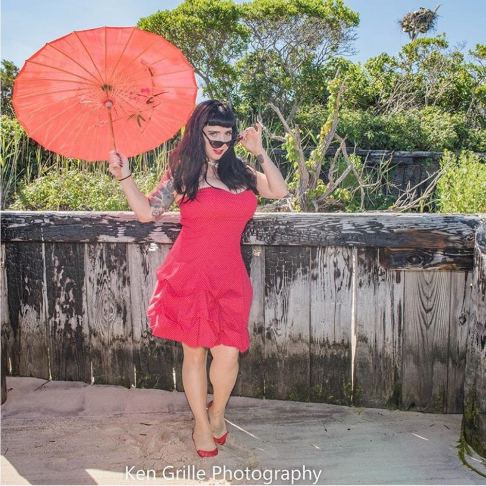 Ruby Rox sweetheart ruffled dress